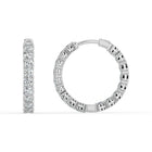 The Lara Earrings - Round Inside Out Hoops