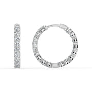 The Lara Earrings – Round Inside Out Hoops – The Jewel Concierge