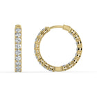 The Lara Earrings - Round Inside Out Hoops