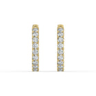 The Lara Earrings - Round Inside Out Hoops