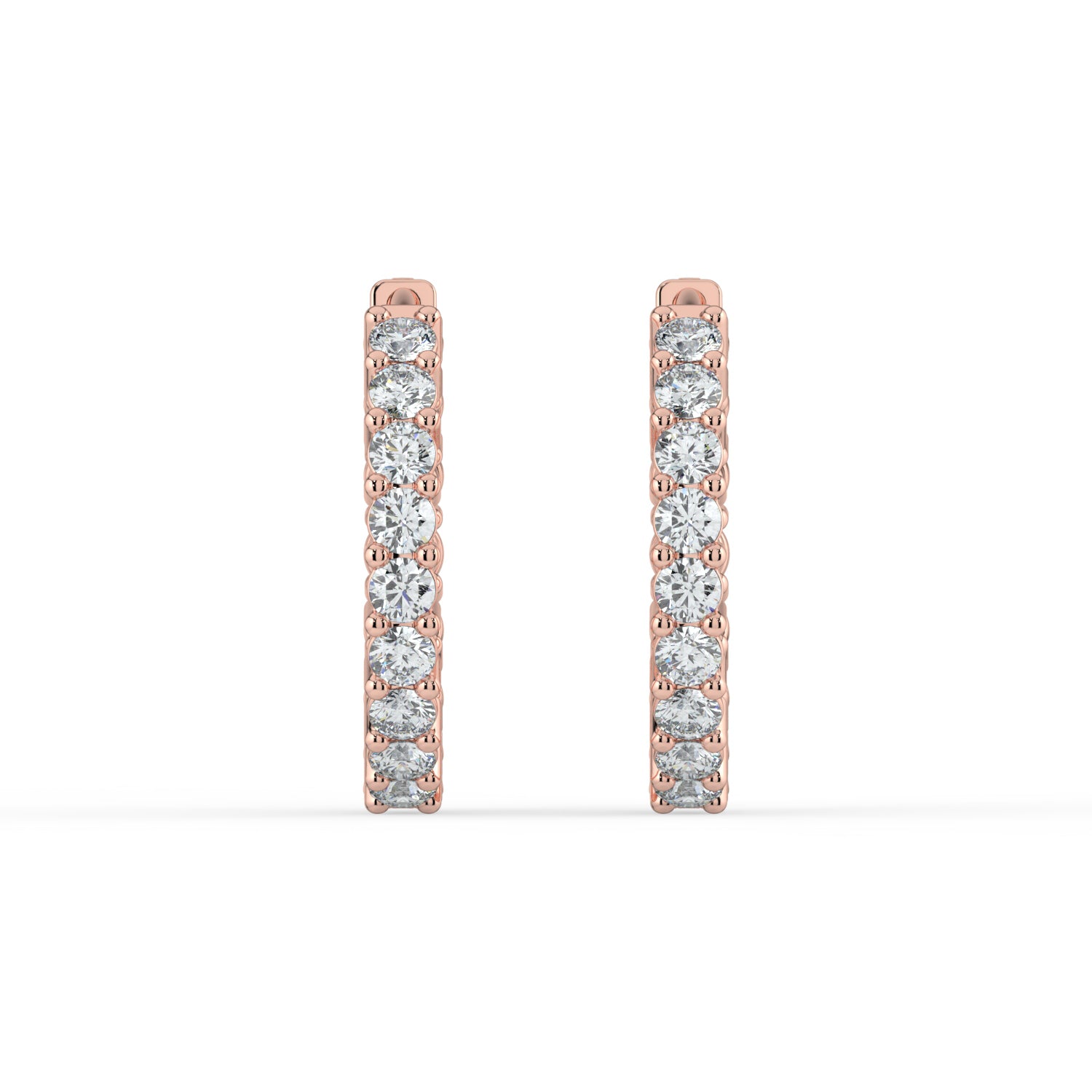 The Lara Earrings - Round Inside Out Hoops