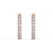 The Lara Earrings – Round Inside Out Hoops – The Jewel Concierge
