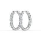 The Lara Earrings - Round Inside Out Hoops