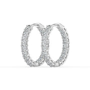 The Lara Earrings – Round Inside Out Hoops – The Jewel Concierge