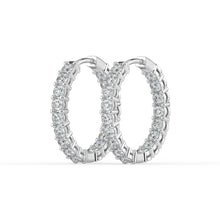 The Lara Earrings - Round Inside Out Hoops