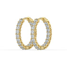 The Lara Earrings - Round Inside Out Hoops