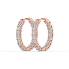 The Lara Earrings - Round Inside Out Hoops