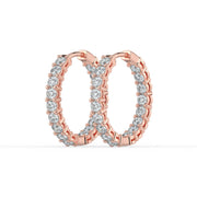 The Lara Earrings – Round Inside Out Hoops – The Jewel Concierge