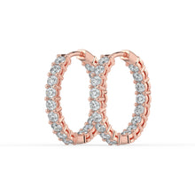 The Lara Earrings - Round Inside Out Hoops