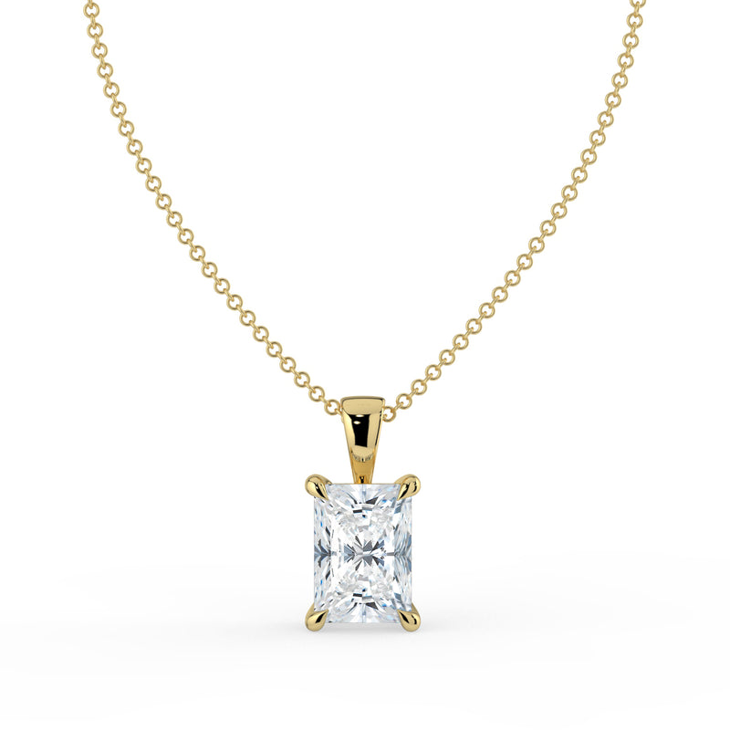 The Seraphine Pendant – Radiant Cut Solitaire – The Jewel Concierge