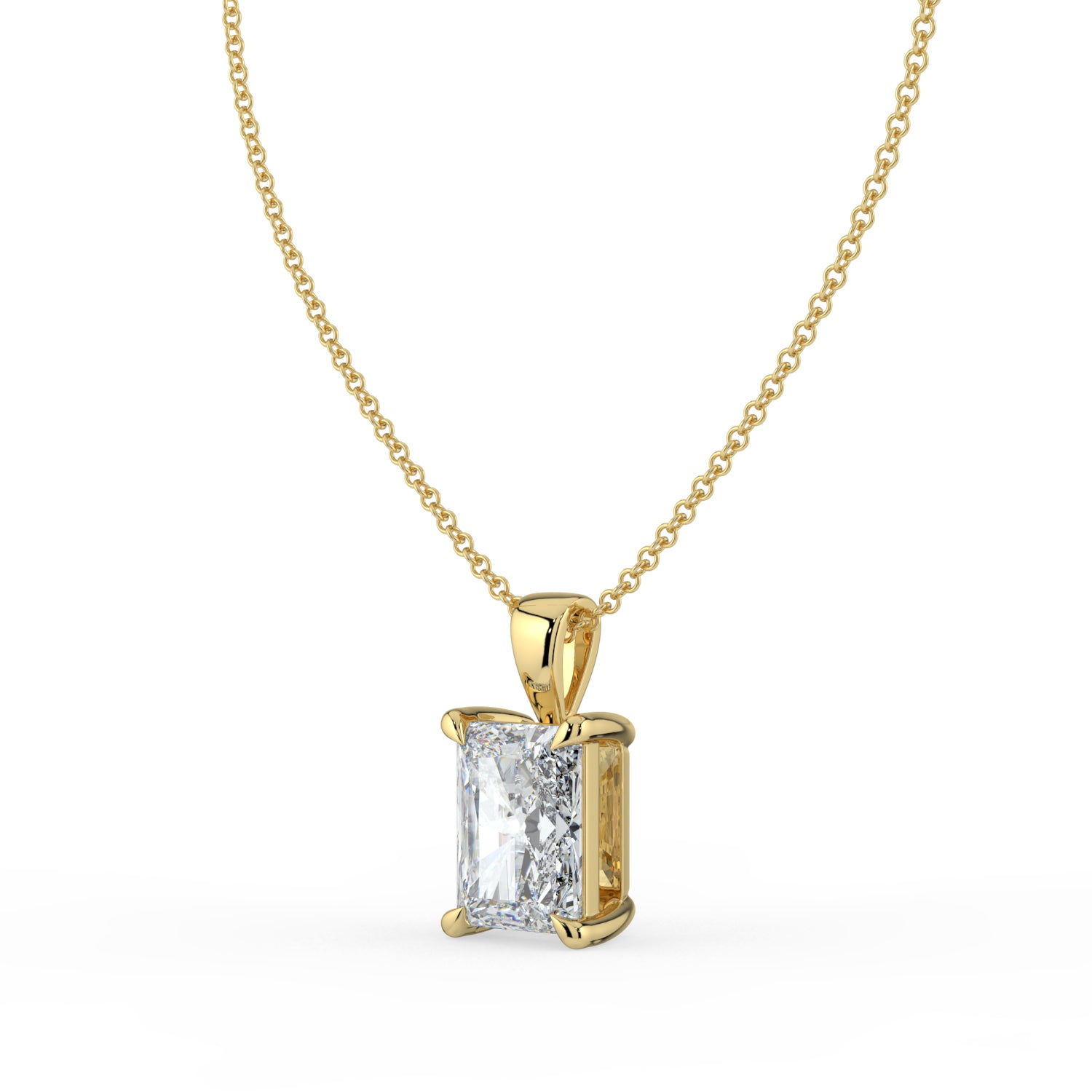 The Seraphine Pendant - Radiant Cut Solitaire