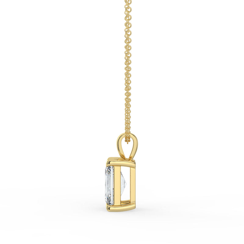 The Seraphine Pendant - Radiant Cut Solitaire