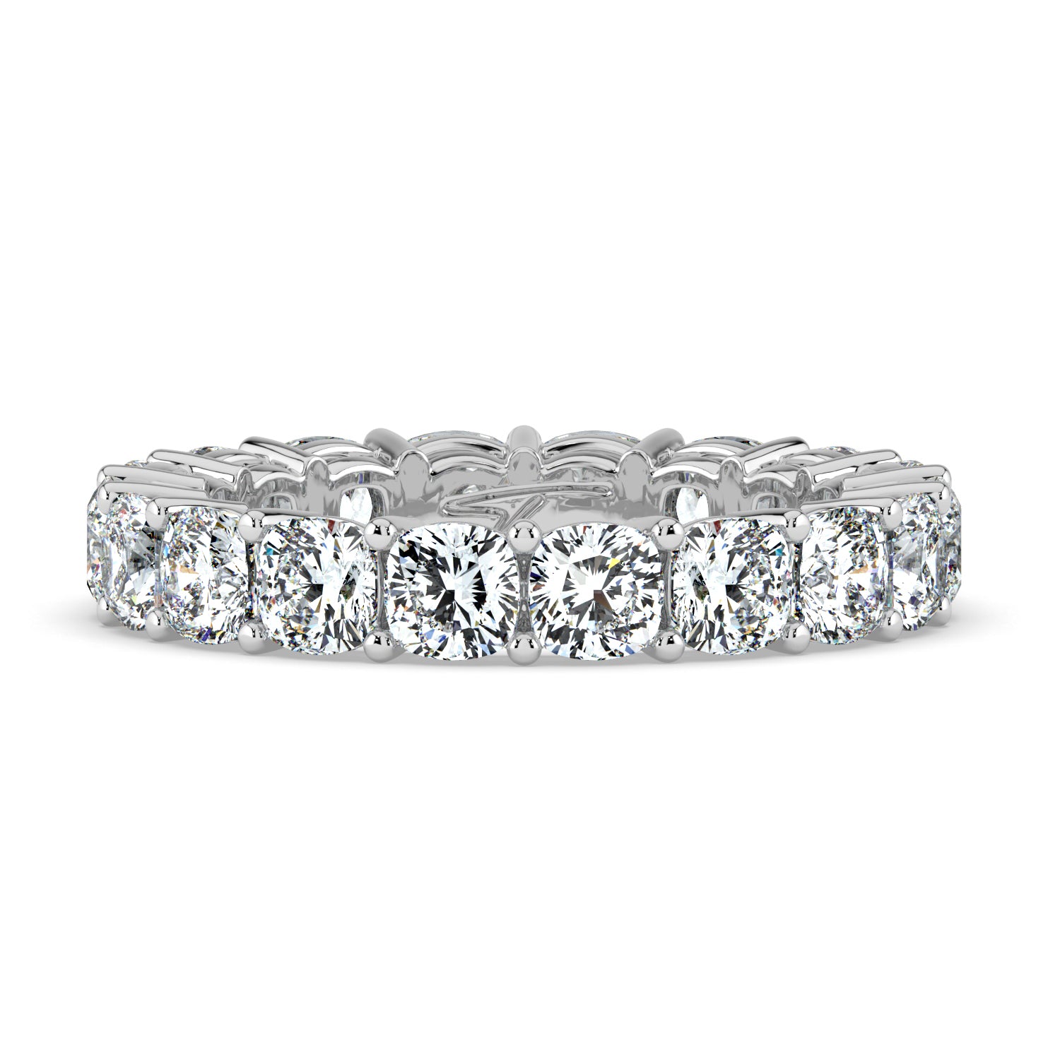 The Ellie Ring - Cushion Eternity Band