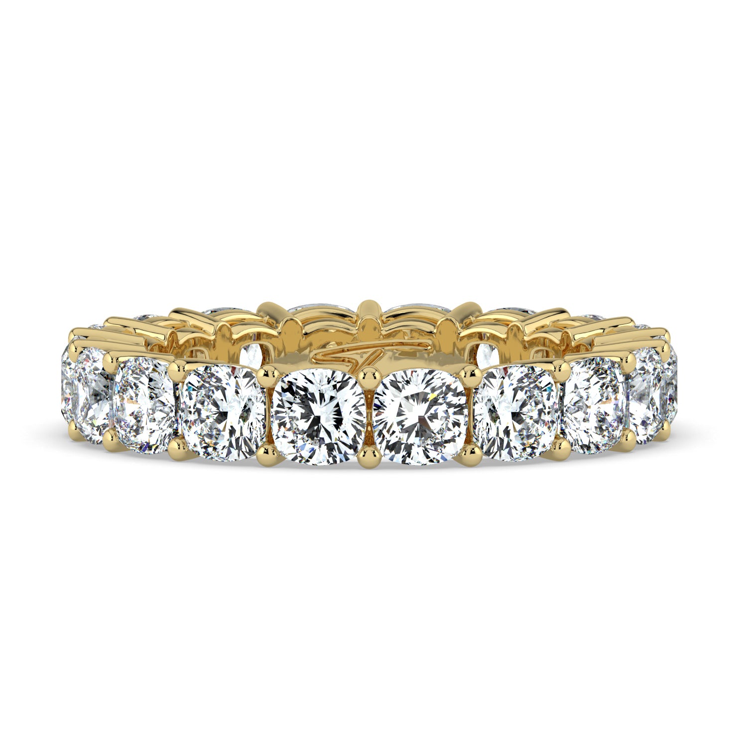 The Ellie Ring - Cushion Eternity Band