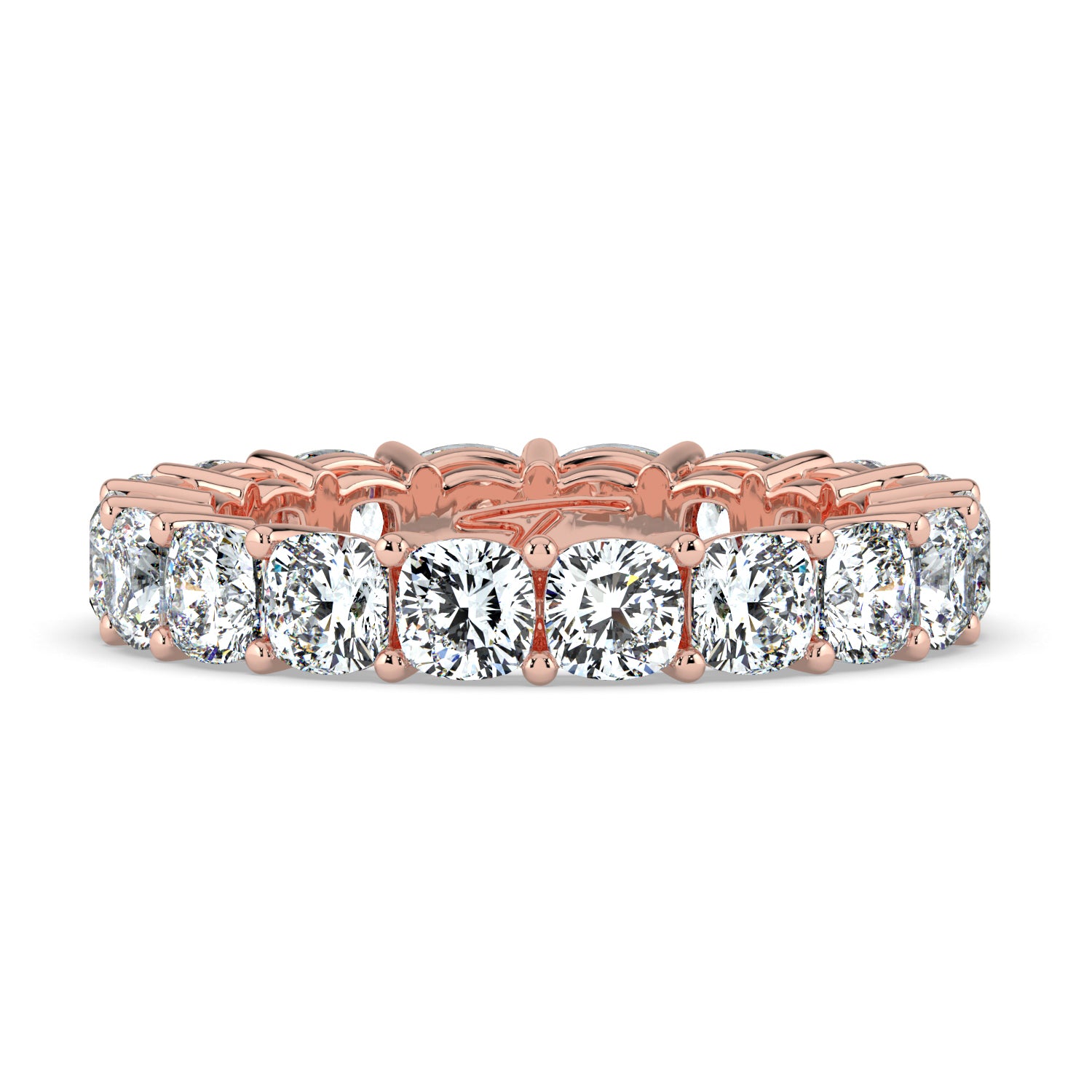 The Ellie Ring - Cushion Eternity Band