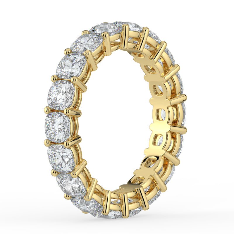 The Ellie Ring - Cushion Eternity Band