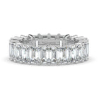 The Genevieve Ring - Emerald Eternity Band