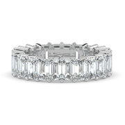 The Genevieve Ring — Emerald Lab-Grown Diamond Eternity Band | The Jewel Concierge