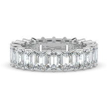 The Genevieve Ring - Emerald Eternity Band