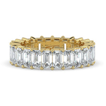 The Genevieve Ring - Emerald Eternity Band