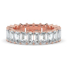The Genevieve Ring - Emerald Eternity Band