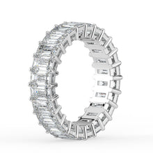 The Genevieve Ring - Emerald Eternity Band