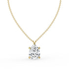 The Caelina Necklace - Pear Cut with Hidden Halo