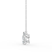 The Caelina Necklace – Pear Cut with Hidden Halo – The Jewel Concierge