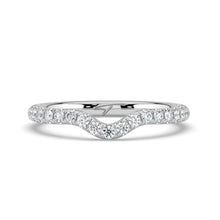 The Megan Ring - Contoured Pavé Wedding Band
