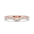 The Megan Ring - Contoured Pavé Wedding Band
