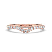 The Megan Ring — Contoured Pavé Lab-Grown Diamond Wedding Band | The Jewel Concierge