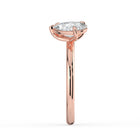 The Eloise Ring — Pear and Emerald Toi Et Moi Lab-Grown Diamond Engagement Ring in Rose Gold | The Jewel Concierge