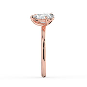 The Eloise Ring — Pear and Emerald Toi Et Moi Lab-Grown Diamond Engagement Ring in Rose Gold | The Jewel Concierge