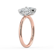 The Julia Ring — Pear and Marquise Toi Et Moi Lab-Grown Diamond Engagement Ring in Two-Tone Rose and White Gold | The Jewel Concierge