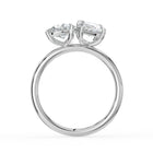 The Julia Ring — Pear and Marquise Toi Et Moi Lab-Grown Diamond Engagement Ring in White Gold | The Jewel Concierge