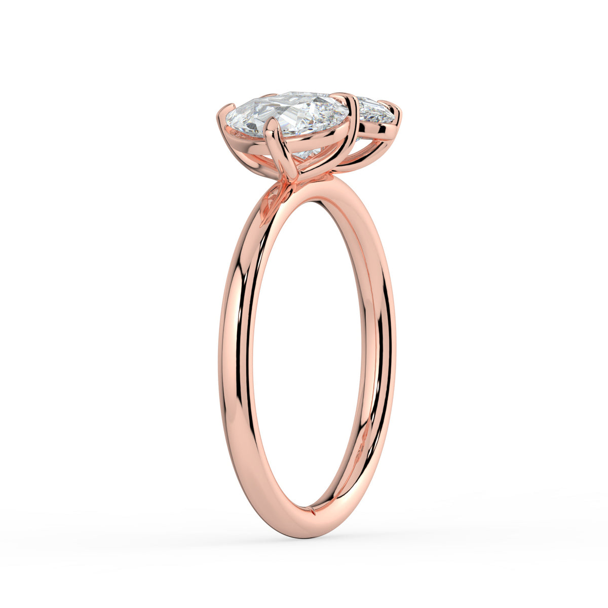 The Maeve Ring — Pear and Oval Toi Et Moi Lab-Grown Diamond Engagement Ring in Rose Gold | The Jewel Concierge