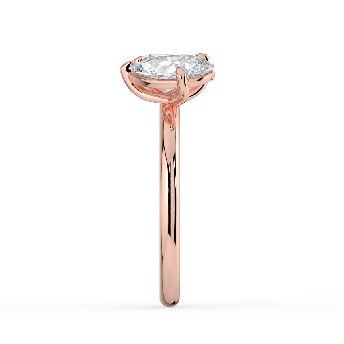 The Maeve Ring — Pear and Oval Toi Et Moi Lab-Grown Diamond Engagement Ring in Rose Gold | The Jewel Concierge