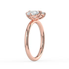 The Margot Ring — Pear and Radiant Toi Et Moi Lab-Grown Diamond Engagement Ring in Rose Gold | The Jewel Concierge