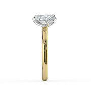 The Margot Ring — Pear and Radiant Toi Et Moi Lab-Grown Diamond Engagement Ring in Two-Tone Yellow and White Gold | The Jewel Concierge