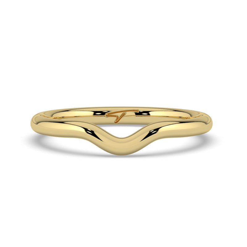 The Megan Ring – Contoured Wedding Band – The Jewel Concierge