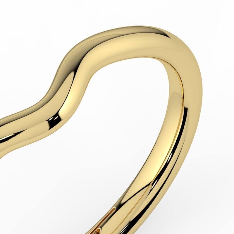 The Megan Ring - Contoured Wedding Band