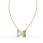 The Lirien Necklace -  East-West Emerald Cut