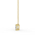 The Lirien Necklace -  East-West Emerald Cut