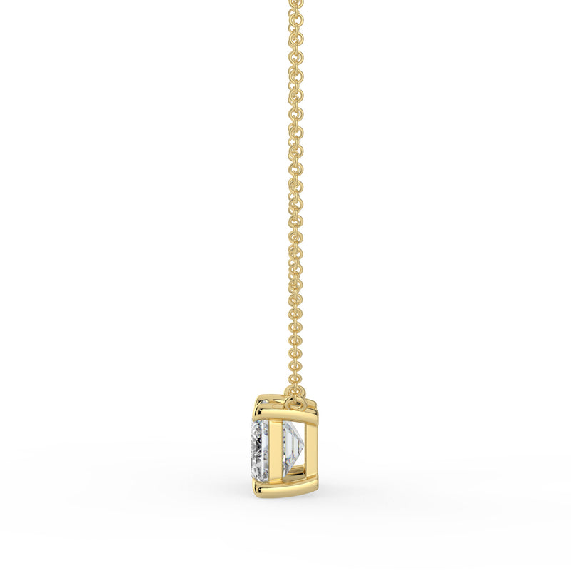 The Lirien Necklace -  East-West Emerald Cut