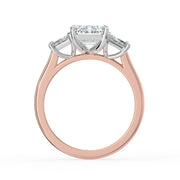 The Selene Ring – Emerald & Trapezoid Trilogy – The Jewel Concierge