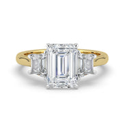 The Selene Ring – Emerald & Trapezoid Trilogy – The Jewel Concierge