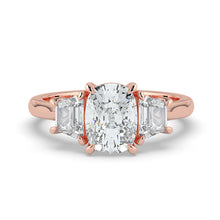 The Selene Ring - Cushion & Trapezoid Trilogy