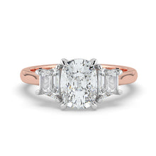 The Selene Ring - Cushion & Trapezoid Trilogy