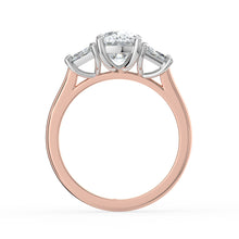 The Selene Ring - Cushion & Trapezoid Trilogy