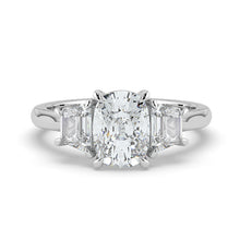 The Selene Ring - Cushion & Trapezoid Trilogy